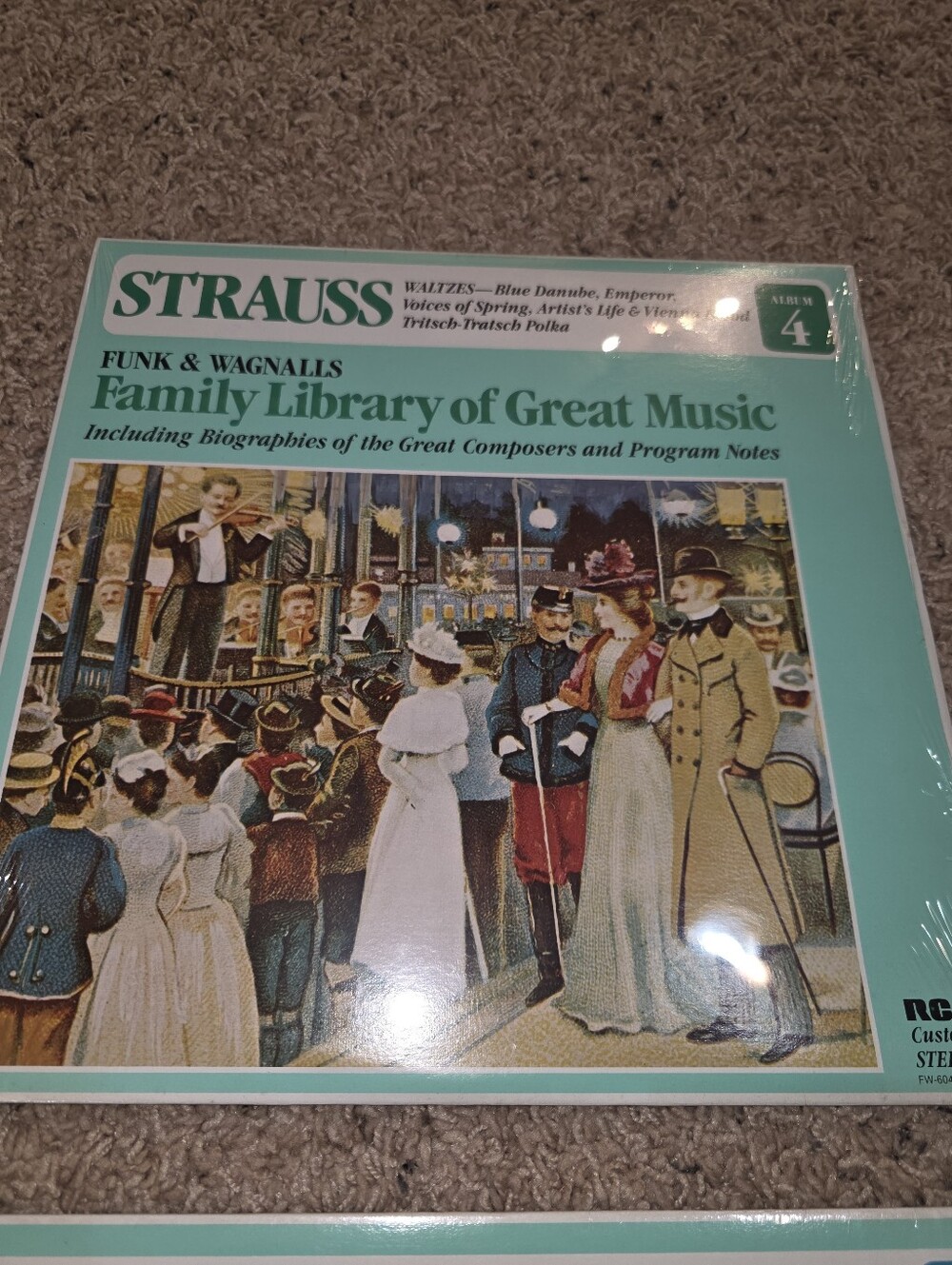 Funk & Wagnalls Record Family Library of Great Music Strauss Album NEW Sealed
